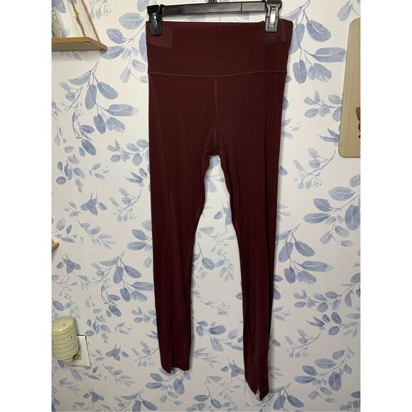 Athleta Aura Split Pant in Powervita Burgundy Size S - Picture 2 of 9